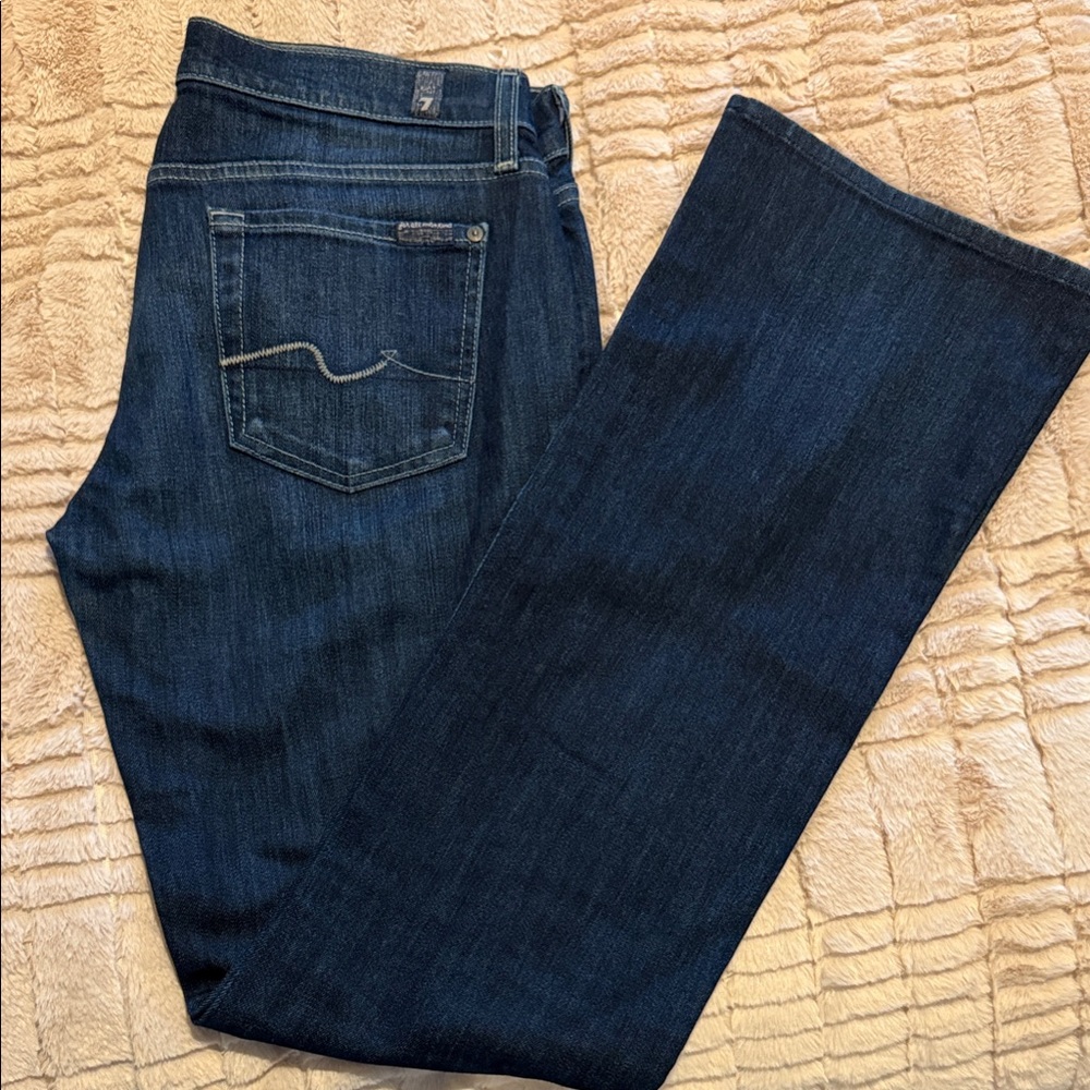 7 For All Mankind Indigo Bootcut Denim Pants